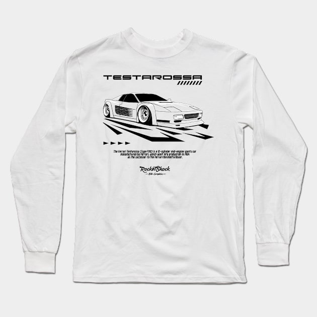 Testarossa Long Sleeve T-Shirt by ASAKDESIGNS